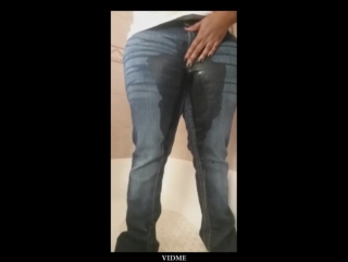 pee in jeans