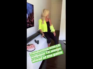 victoria lopyreva in an acid tracksuit milf