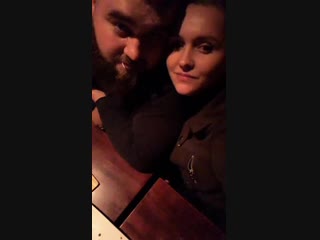 oksana and her husband sing in a restaurant 10/26/18