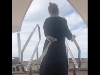 erotic dance of ksenia sobchak on a yacht