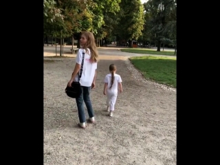 christina asmus with her daughter and husband in italy 07/31/18